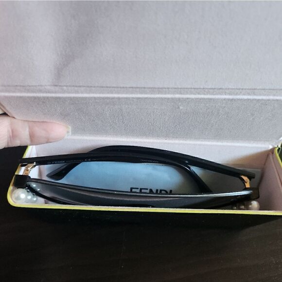 Fendi Women\'s Sunglasses in Black with Pearl Accent FF0296/S 8071R 140 main image 9